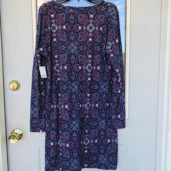 Relist 3/8❌ Mudd sueded flare boho print dress with stretch XL jr - Picture 6 of 15